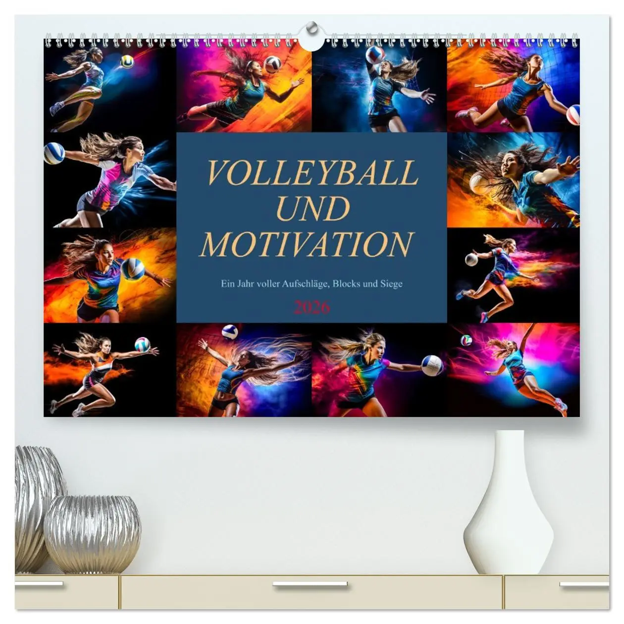 Cover: 9783457494394 | Volleyball und Motivation (hochwertiger Premium Wandkalender 2026...