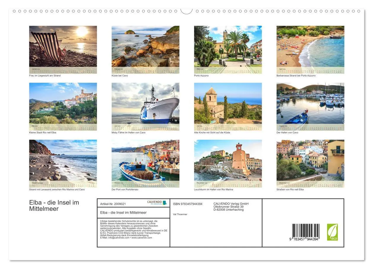 Bild: 9783457944394 | Elba - die Insel im Mittelmeer (hochwertiger Premium Wandkalender...