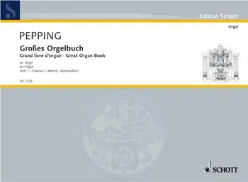 Cover: 9790001044394 | Grosses Orgelbuch 1 | Ernst Pepping | Buch | Schott Music