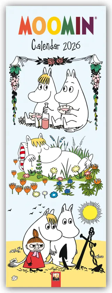 Cover: 9781835624494 | Moomin - Mumin Kalender - Slimline-Kalender 2026 - Original Flame...