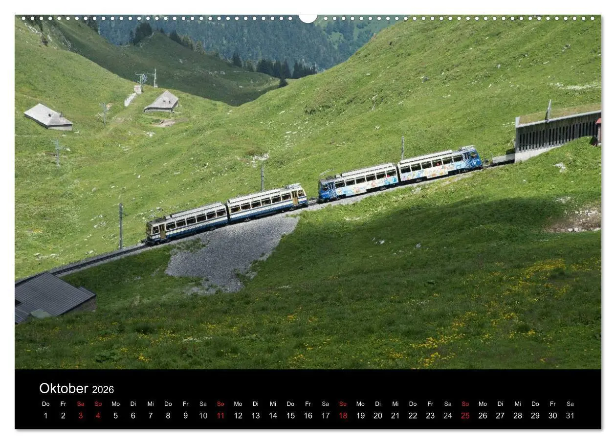 Bild: 9783516024494 | Schweizer Eisenbahn (hochwertiger Premium Wandkalender 2026 DIN A2...