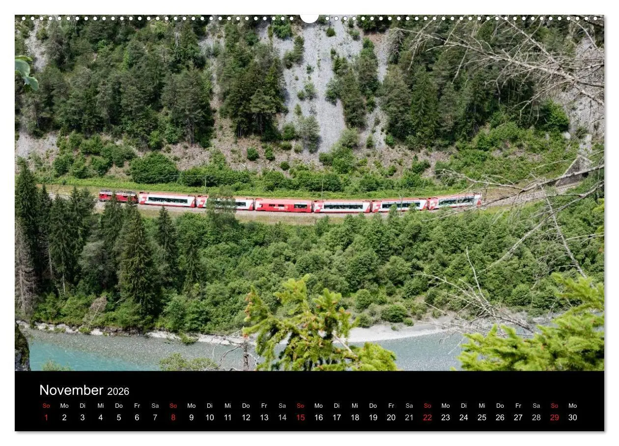 Bild: 9783516024494 | Schweizer Eisenbahn (hochwertiger Premium Wandkalender 2026 DIN A2...