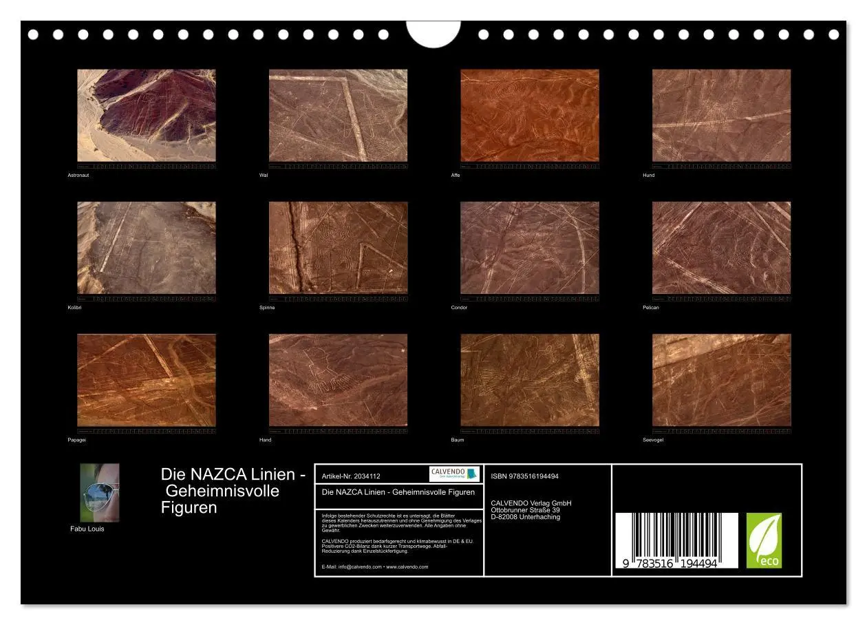 Bild: 9783516194494 | Die NAZCA Linien - Geheimnisvolle Figuren (Wandkalender 2026 DIN A4...