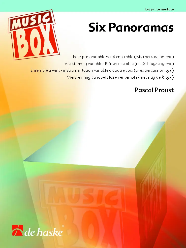 Cover: 9790035244494 | Six Panoramas | Vierstimmig variables Bläserensemble mit Schlagzeug