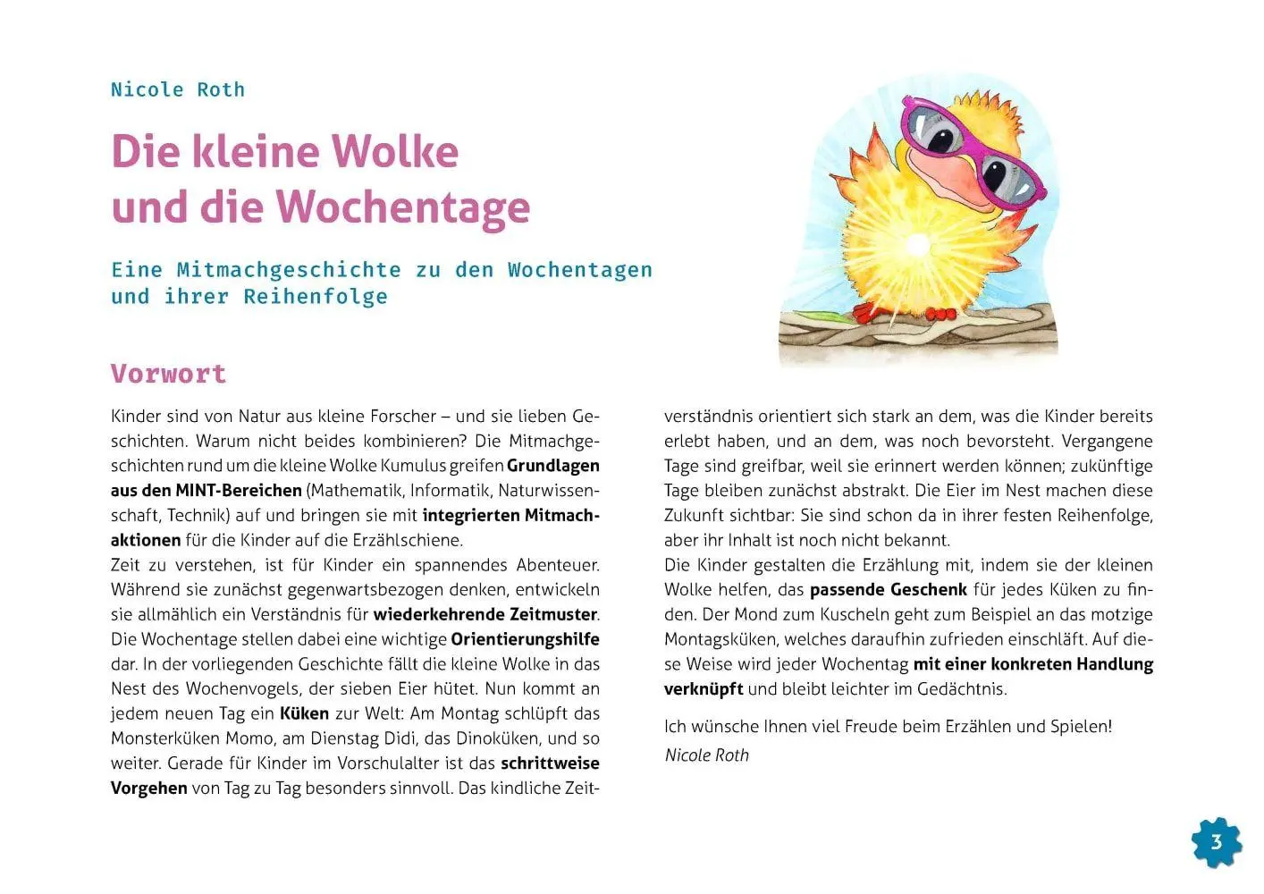 Bild: 4260694924594 | Die kleine Wolke und die Wochentage. Erzählschienen-Figurenset | Roth