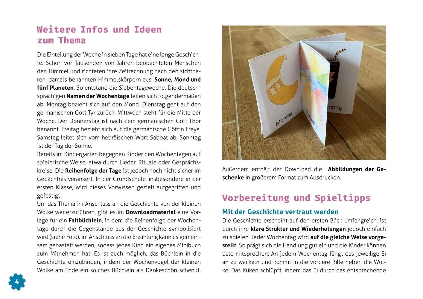Bild: 4260694924594 | Die kleine Wolke und die Wochentage. Erzählschienen-Figurenset | Roth
