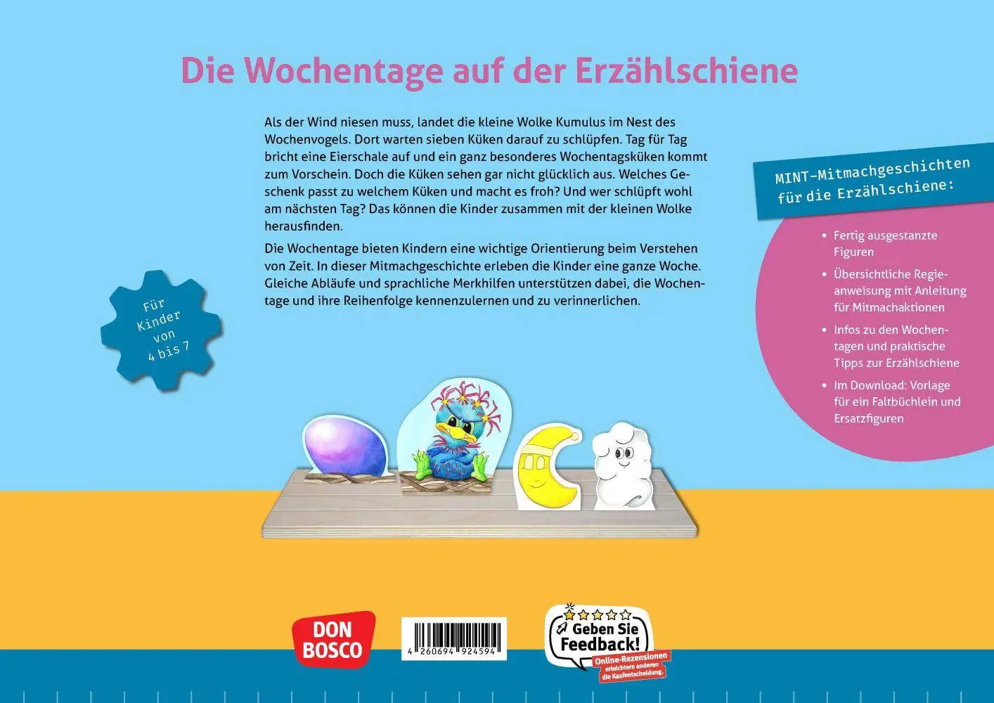 Bild: 4260694924594 | Die kleine Wolke und die Wochentage. Erzählschienen-Figurenset | Roth