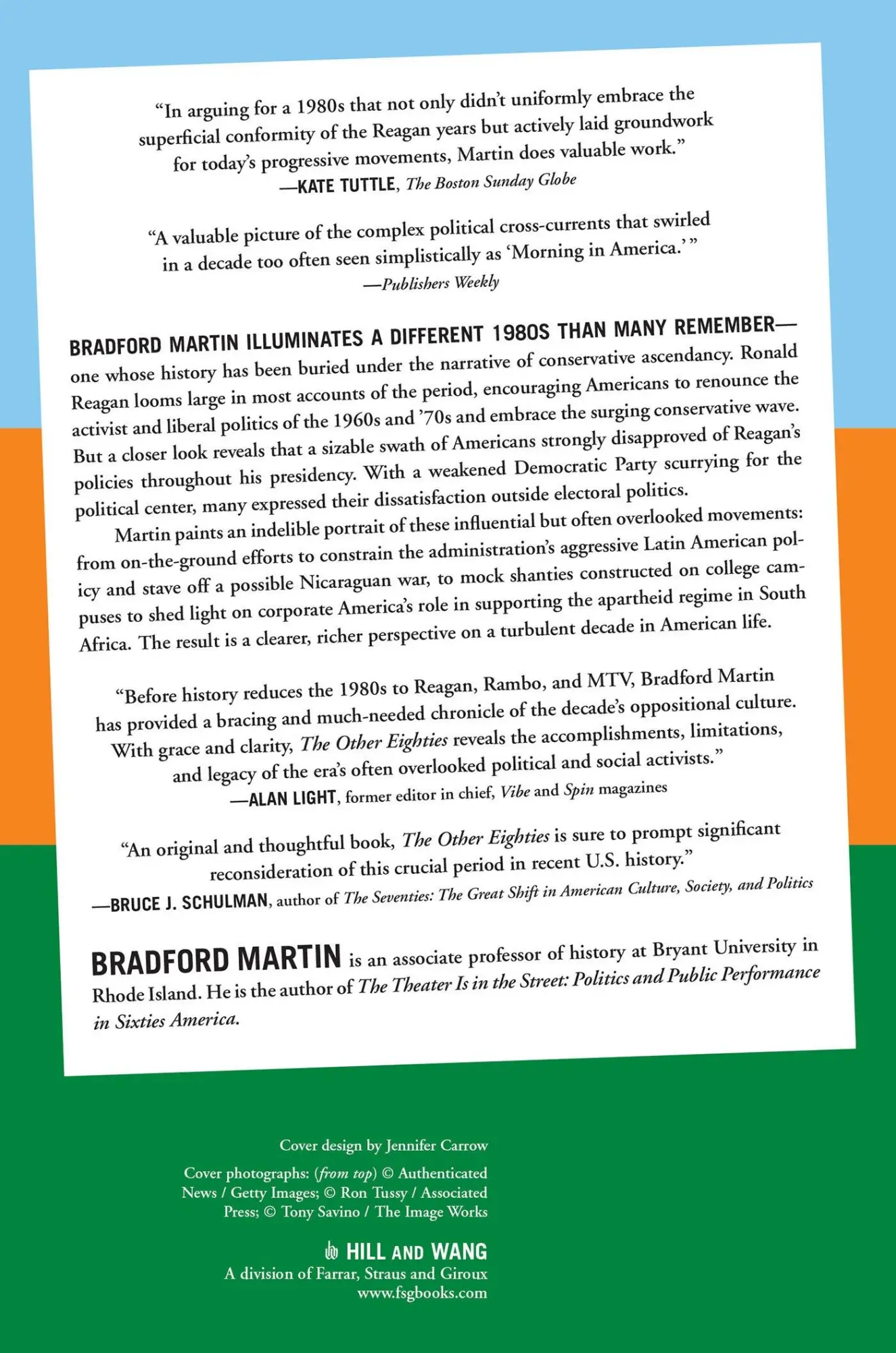 Rückseite: 9780809074594 | The Other Eighties | Bradford Martin | Taschenbuch | Englisch | 2012