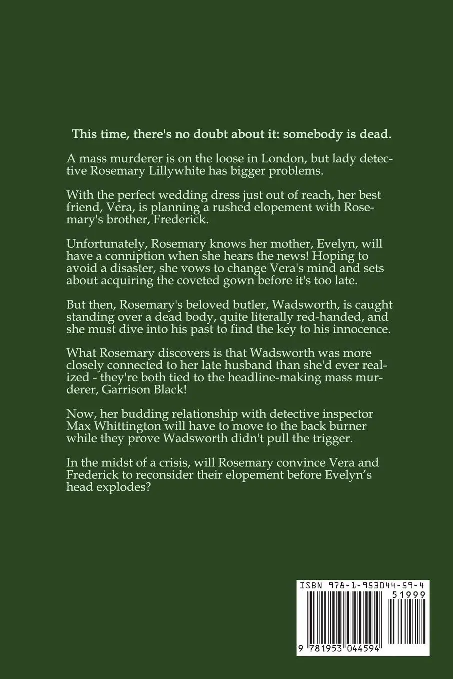 Rückseite: 9781953044594 | Most Definitely Murder (Large Print) | A 1920's Murder Mystery | Queen