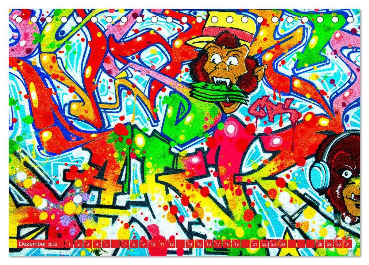 Bild: 9783457784594 | Street art Köln Michael Jaster (Tischkalender 2026 DIN A5 quer),...