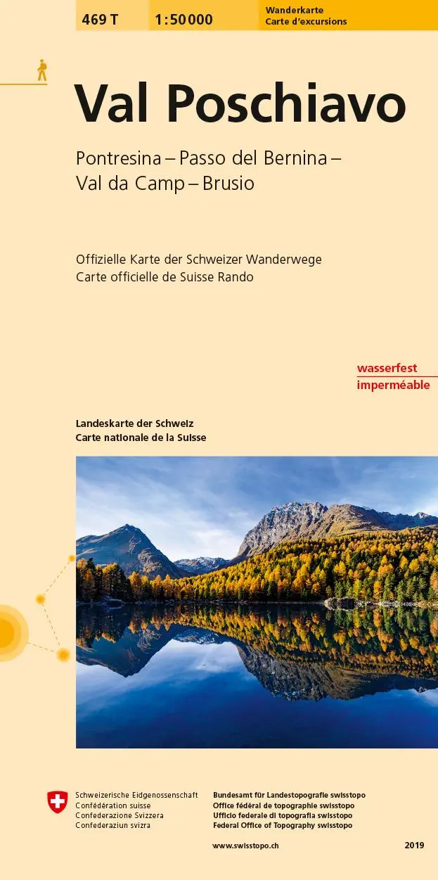 Cover: 9783302304694 | Swisstopo 1 : 50 000 Val Poschiavo | (Land-)Karte | Deutsch | 2025