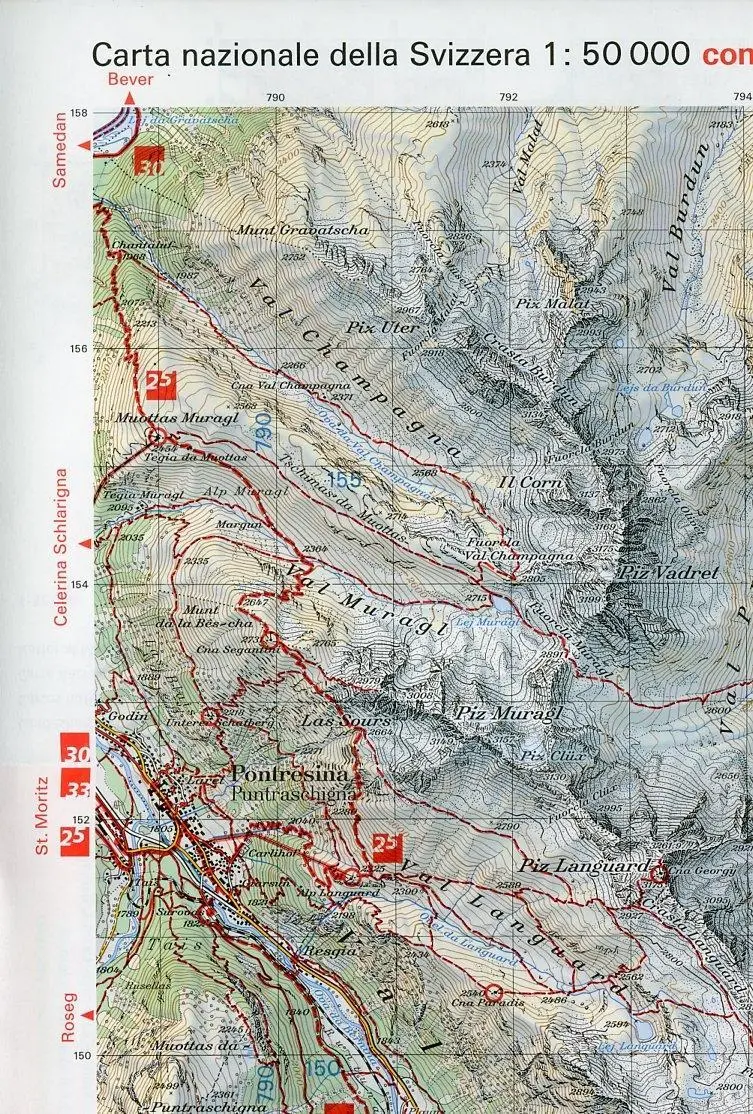 Bild: 9783302304694 | Swisstopo 1 : 50 000 Val Poschiavo | (Land-)Karte | Deutsch | 2025