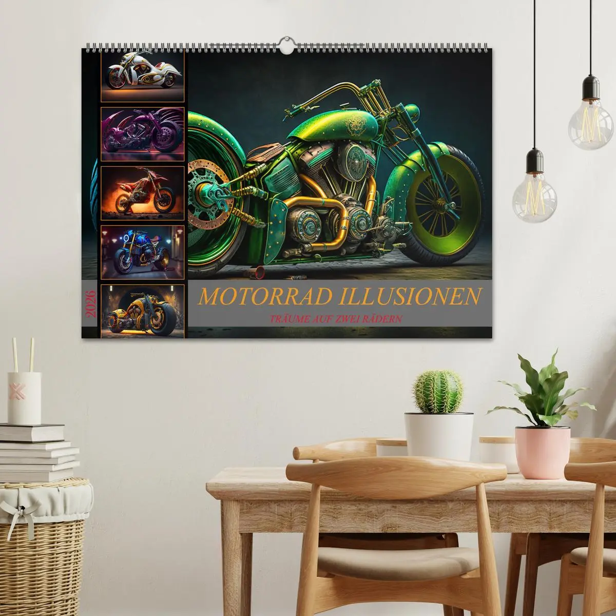 Bild: 9783457534694 | Motorrad illusionen (Wandkalender 2026 DIN A2 quer), CALVENDO...