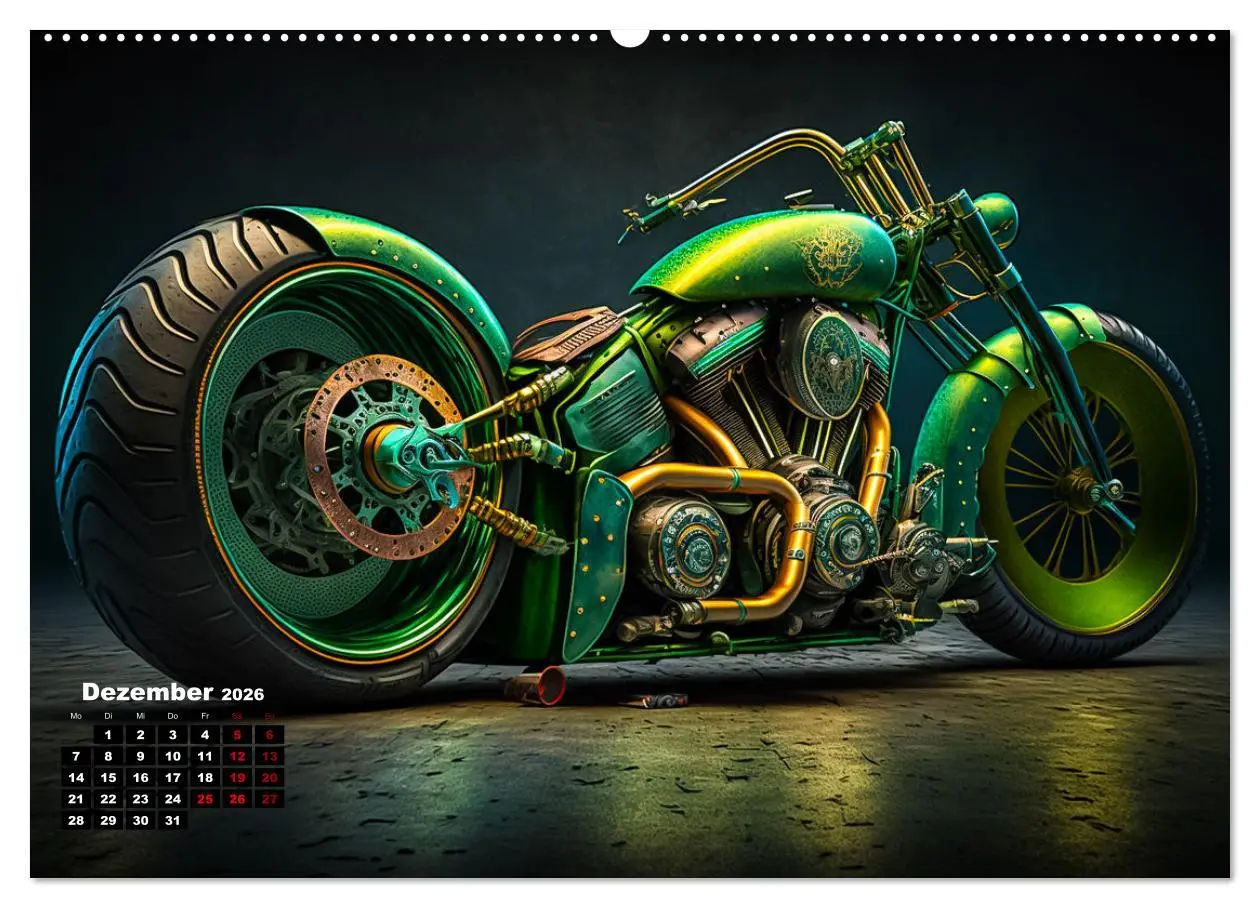 Bild: 9783457534694 | Motorrad illusionen (Wandkalender 2026 DIN A2 quer), CALVENDO...