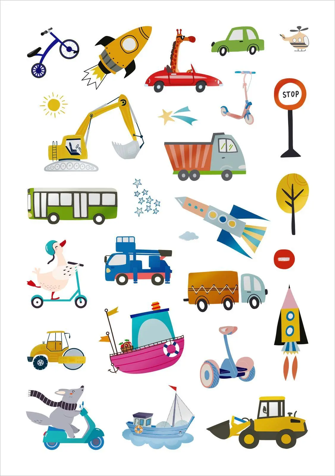 Bild: 4014489134794 | Glanz-Sticker Fahrzeuge | Über 200 schillernde Sticker | 16 S. | 2025