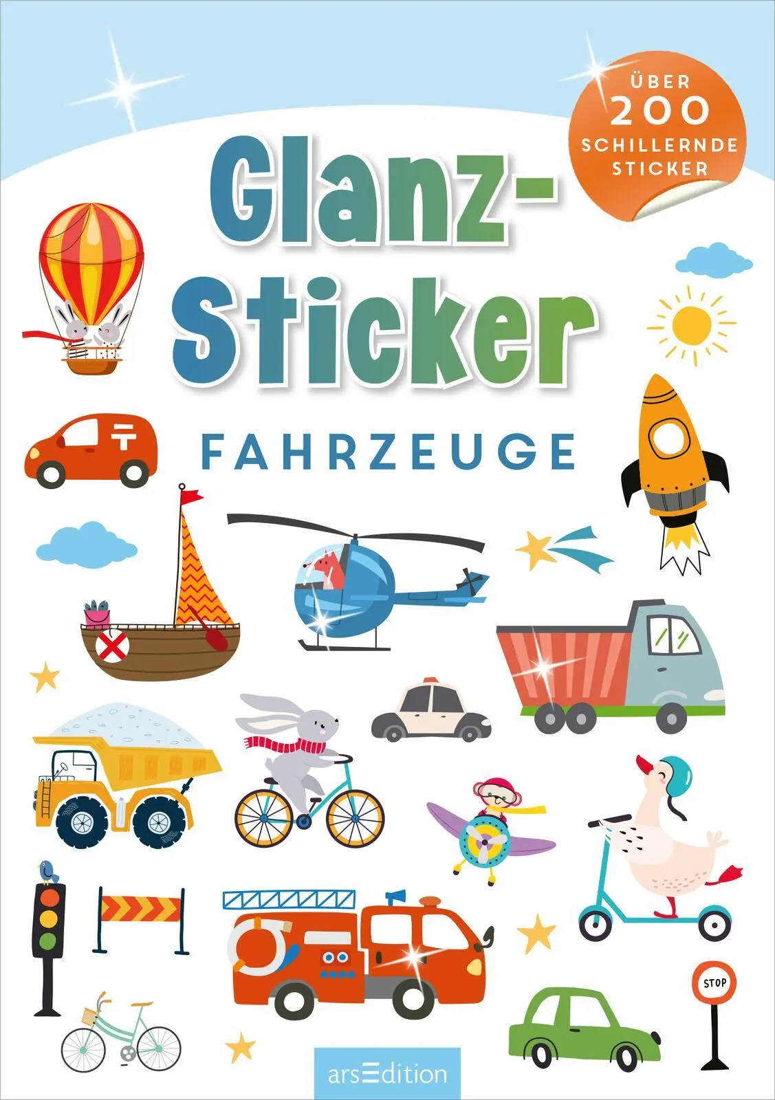 Bild: 4014489134794 | Glanz-Sticker Fahrzeuge | Über 200 schillernde Sticker | 16 S. | 2025