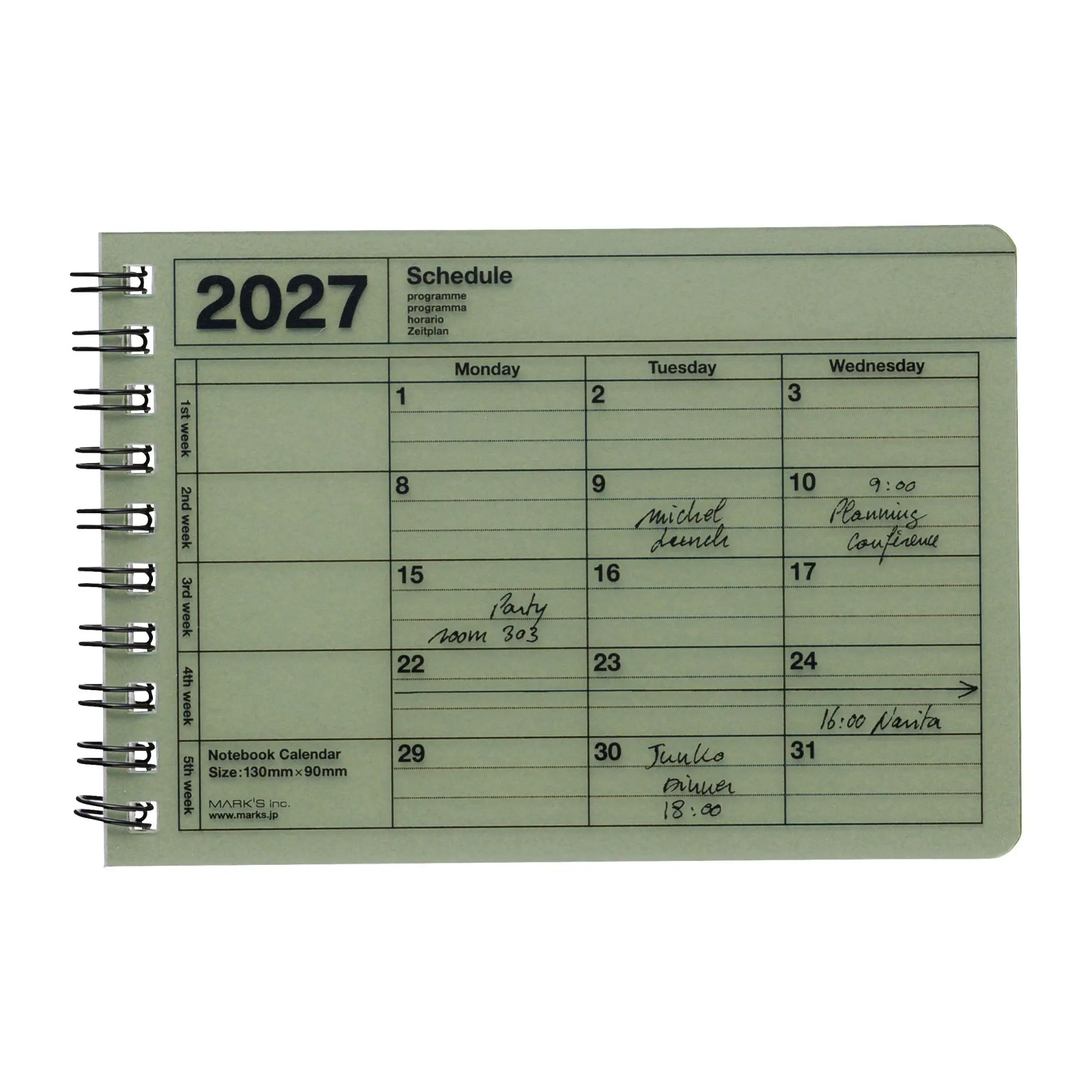 MARK'S 2027 Notebook Calendar XS // Khaki