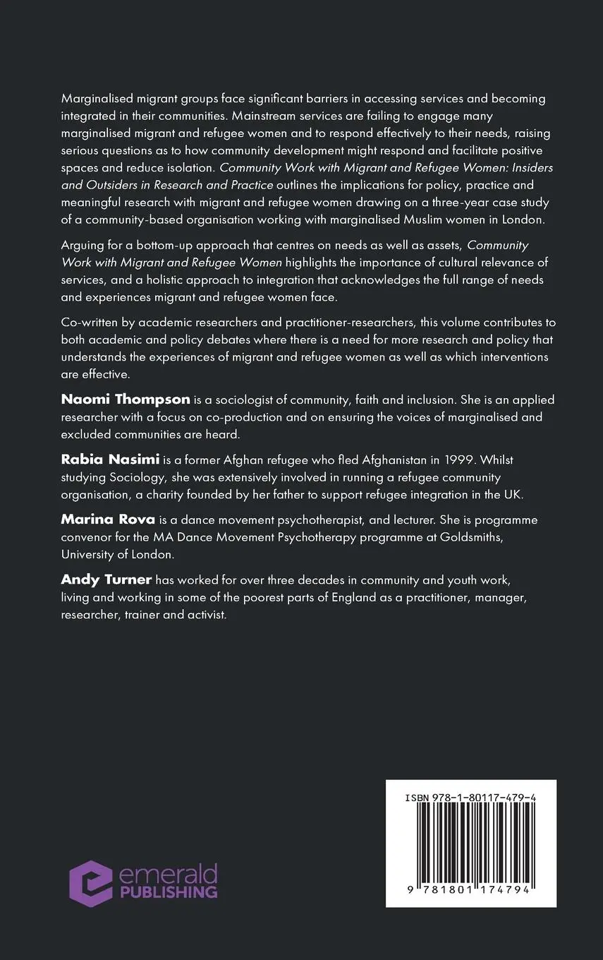 Rückseite: 9781801174794 | Community Work with Migrant and Refugee Women | Naomi Thompson (u. a.)