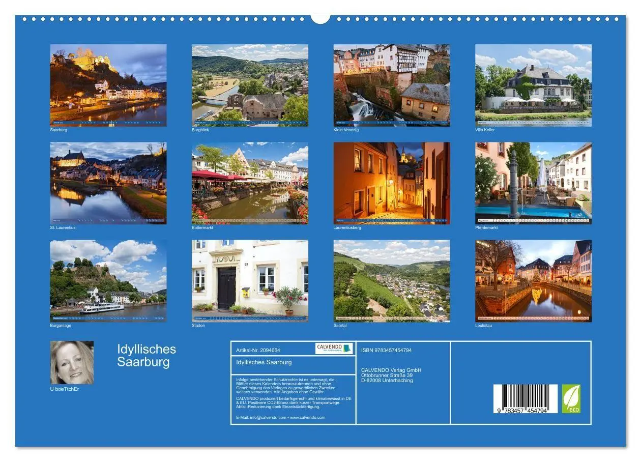 Bild: 9783457454794 | Idyllisches Saarburg (hochwertiger Premium Wandkalender 2026 DIN A2...