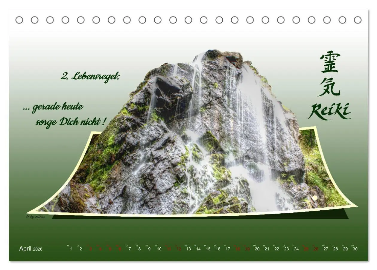 Bild: 9783457834794 | REIKI - Chakren und Lebensregeln (Tischkalender 2026 DIN A5 quer),...