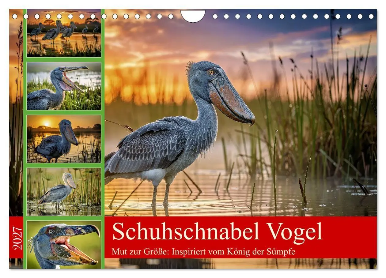 Cover: 9783516784794 | Schuhschnabel Vogel (Wandkalender 2027 DIN A4 quer), CALVENDO...