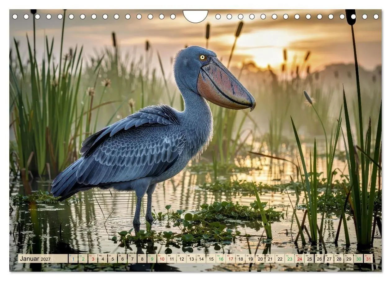 Bild: 9783516784794 | Schuhschnabel Vogel (Wandkalender 2027 DIN A4 quer), CALVENDO...