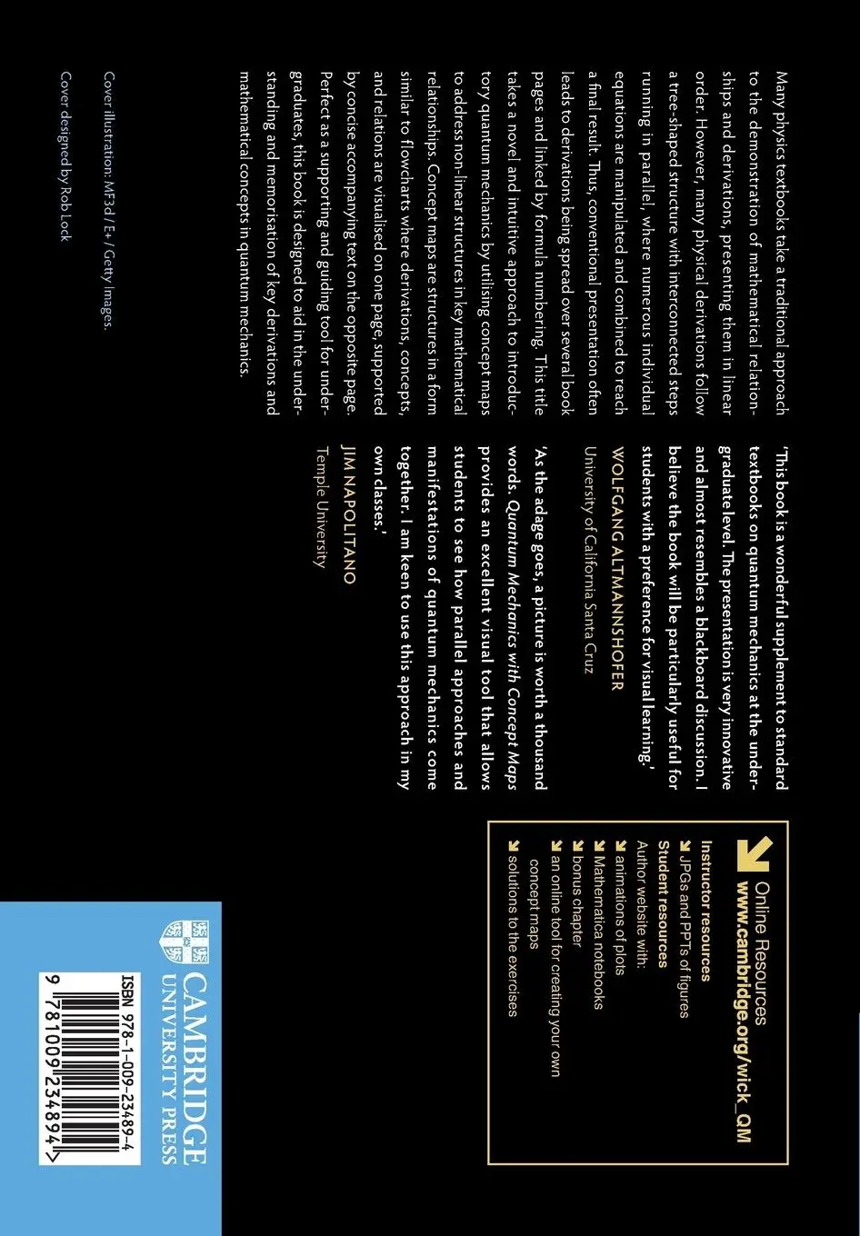 Rückseite: 9781009234894 | Quantum Mechanics with Concept Maps | Michael Wick | Taschenbuch