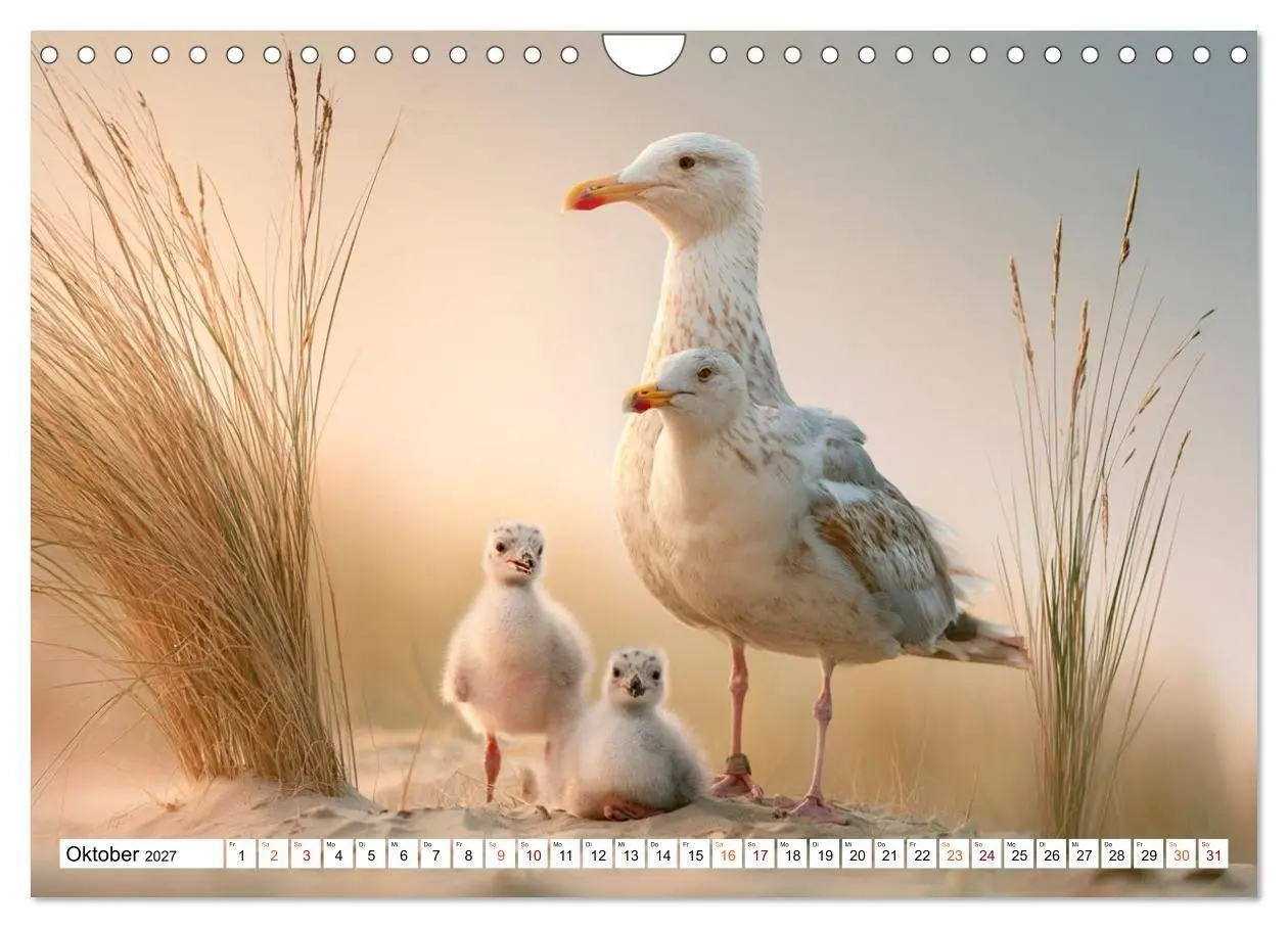 Bild: 9783594374894 | Typisch Möwe! (Wandkalender 2027 DIN A4 quer), CALVENDO Monatskalender