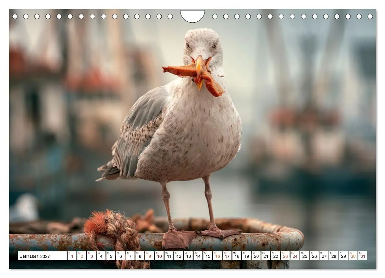 Bild: 9783594374894 | Typisch Möwe! (Wandkalender 2027 DIN A4 quer), CALVENDO Monatskalender