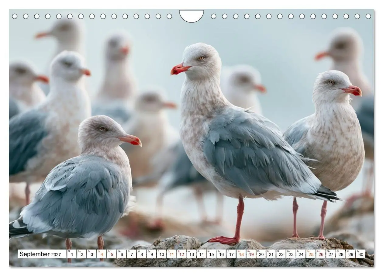 Bild: 9783594374894 | Typisch Möwe! (Wandkalender 2027 DIN A4 quer), CALVENDO Monatskalender