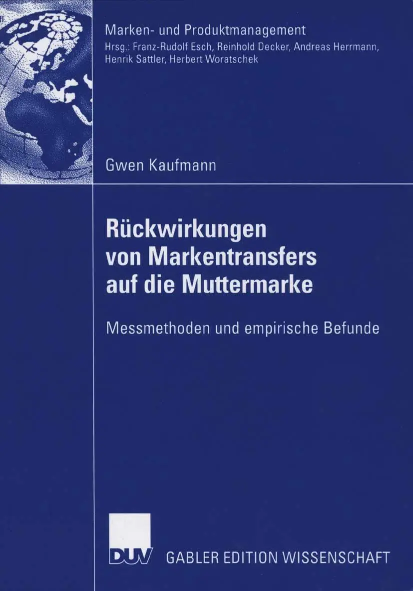 Cover: 9783835004894 | Rückwirkungen von Markentransfers auf die Muttermarke | Gwen Kaufmann
