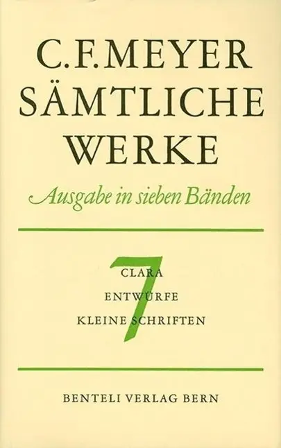 Cover: 9783835314894 | Clara, Entwürfe, Kleine Schriften | Conrad Ferdinand Meyer | Buch