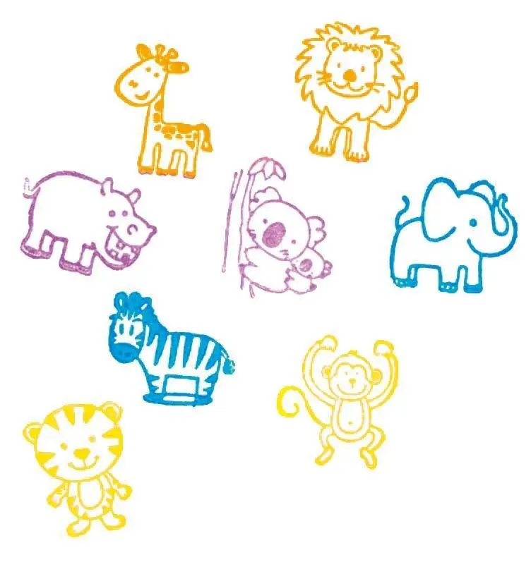 Bild: 4013594154994 | Stempel Wilde Tiere (8 Stempel) | Deutsch | 2019 | EAN 4013594154994