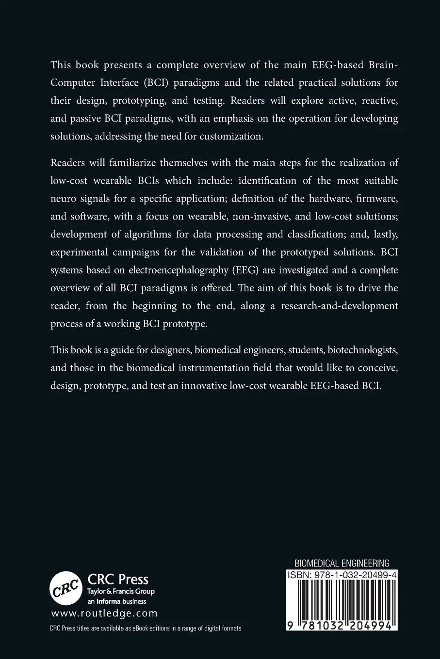 Rückseite: 9781032204994 | Wearable Brain-Computer Interfaces | Pasquale Arpaia (u. a.) | Buch