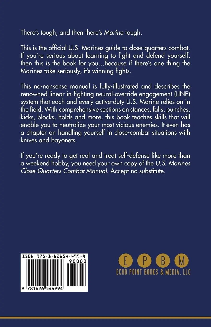 Rückseite: 9781626544994 | U.S. Marines Close-quarter Combat Manual | U. S. Marine Corps | Buch