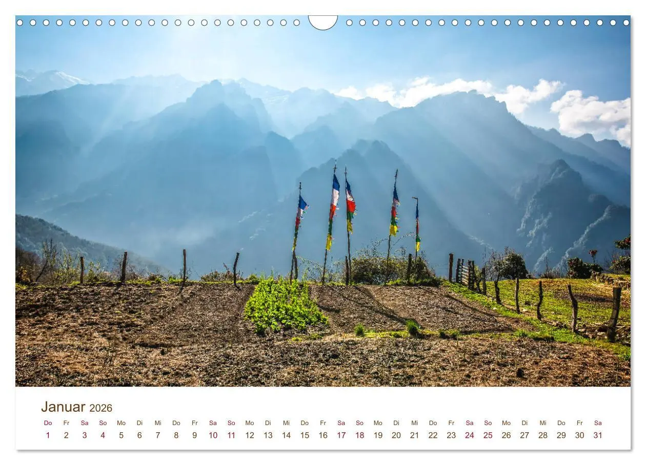 Bild: 9783457814994 | Mystisches Bhutan (Wandkalender 2026 DIN A3 quer), CALVENDO...