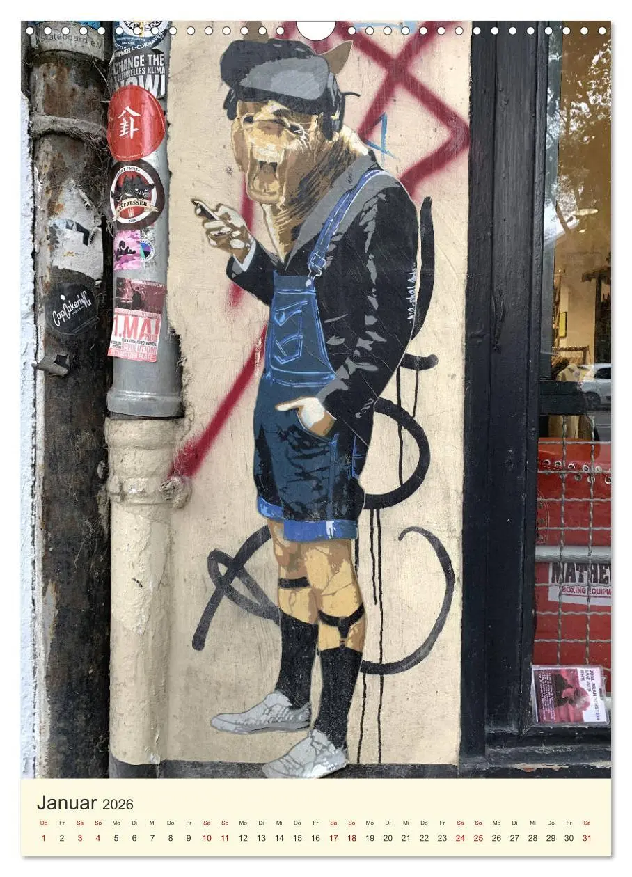 Bild: 9783516384994 | Hamburg StreetArt Classics (Wandkalender 2026 DIN A3 hoch),...