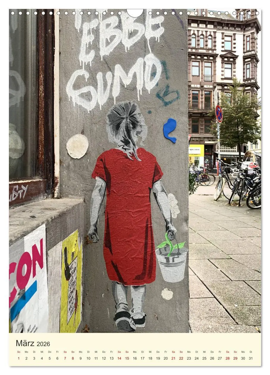 Bild: 9783516384994 | Hamburg StreetArt Classics (Wandkalender 2026 DIN A3 hoch),...