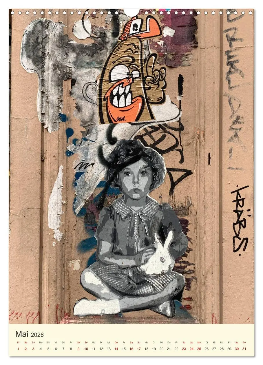 Bild: 9783516384994 | Hamburg StreetArt Classics (Wandkalender 2026 DIN A3 hoch),...