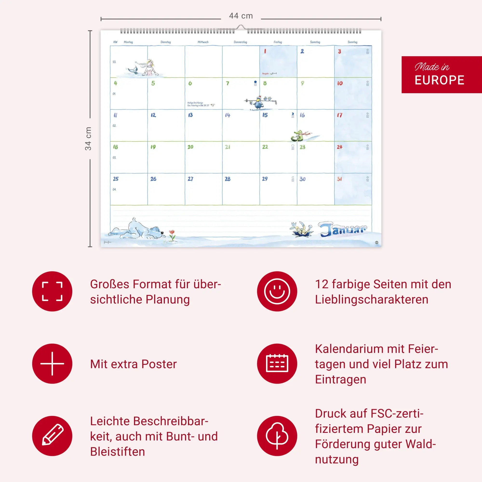 Bild: 9783756414994 | Helme Heine: Monatsplaner 2027 | Helme Heine | Kalender | 15 S. | 2027