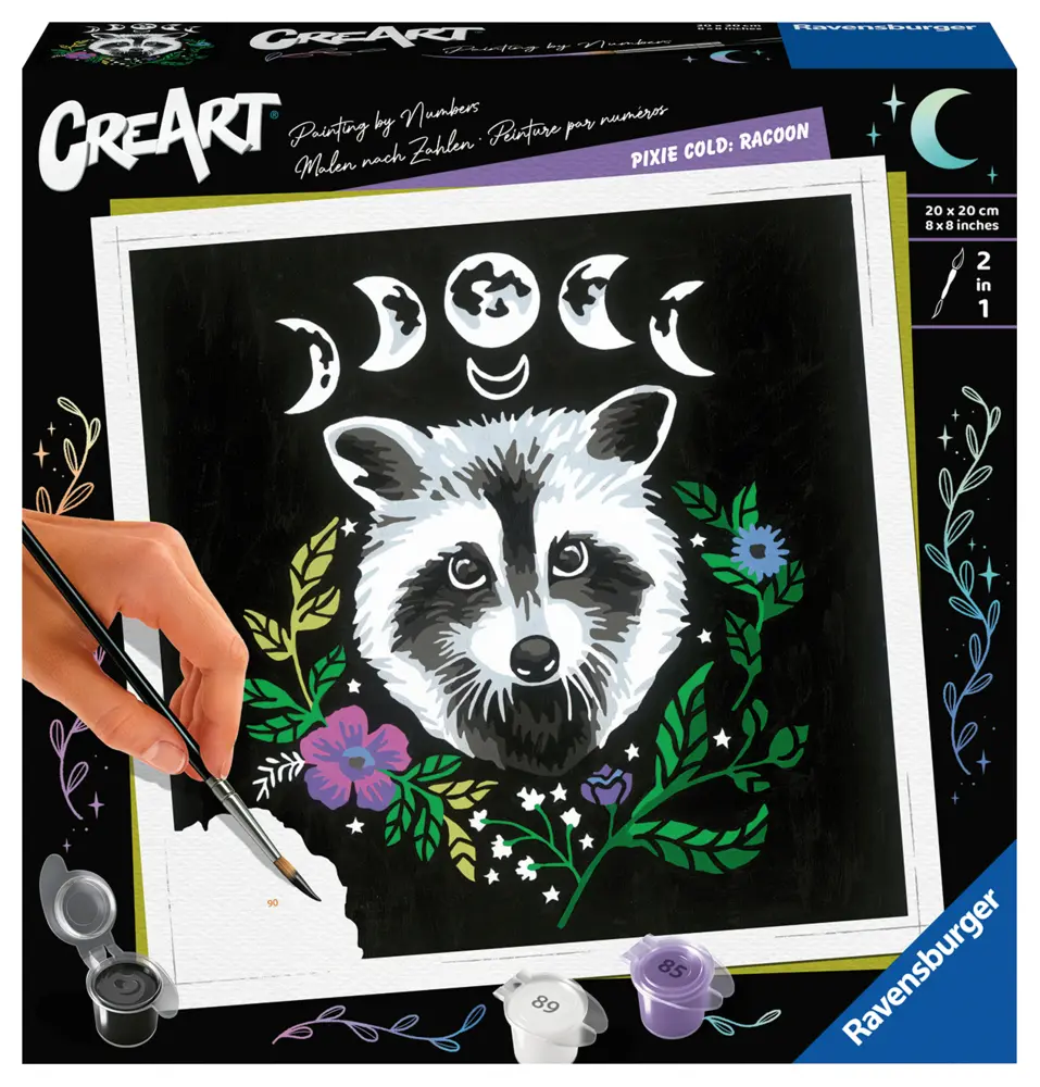 Cover: 4005556235094 | Ravensburger CreArt - Malen nach Zahlen 23509 - Pixie Cold: Racoon...