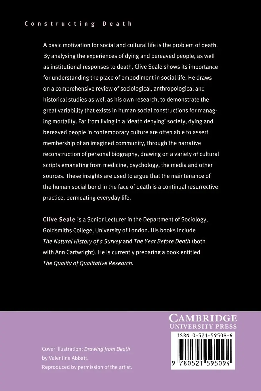 Rückseite: 9780521595094 | Constructing Death | The Sociology of Dying and Bereavement | Seale