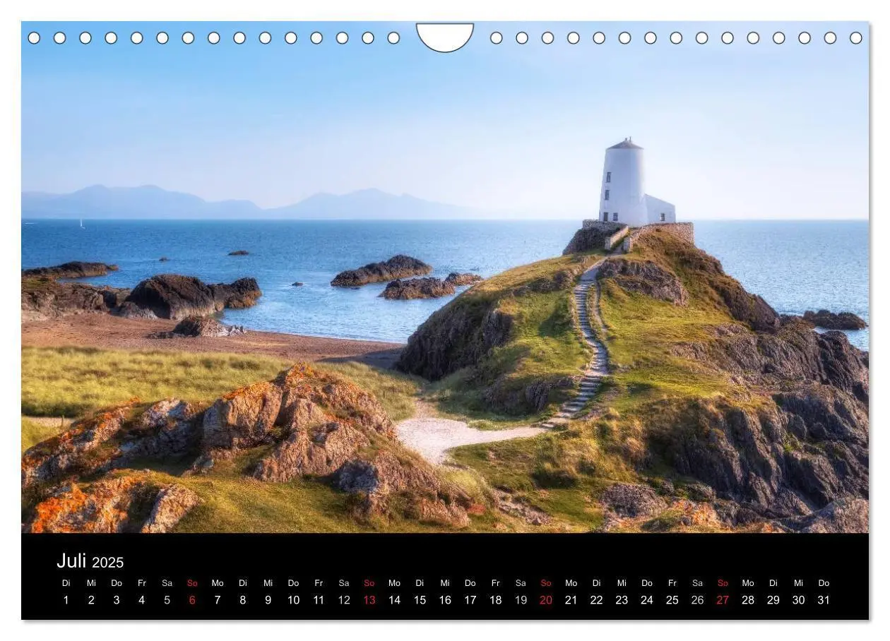 Bild: 9783435545094 | Wales (Wandkalender 2025 DIN A4 quer), CALVENDO Monatskalender | 2025