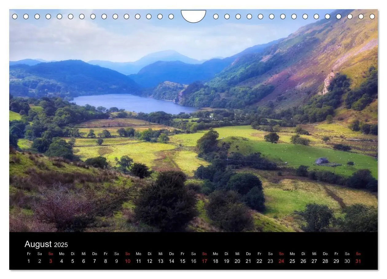 Bild: 9783435545094 | Wales (Wandkalender 2025 DIN A4 quer), CALVENDO Monatskalender | 2025