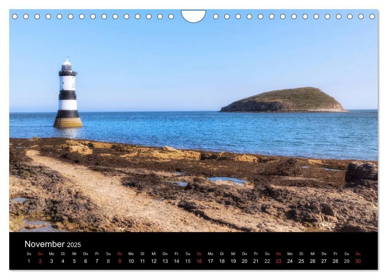 Bild: 9783435545094 | Wales (Wandkalender 2025 DIN A4 quer), CALVENDO Monatskalender | 2025