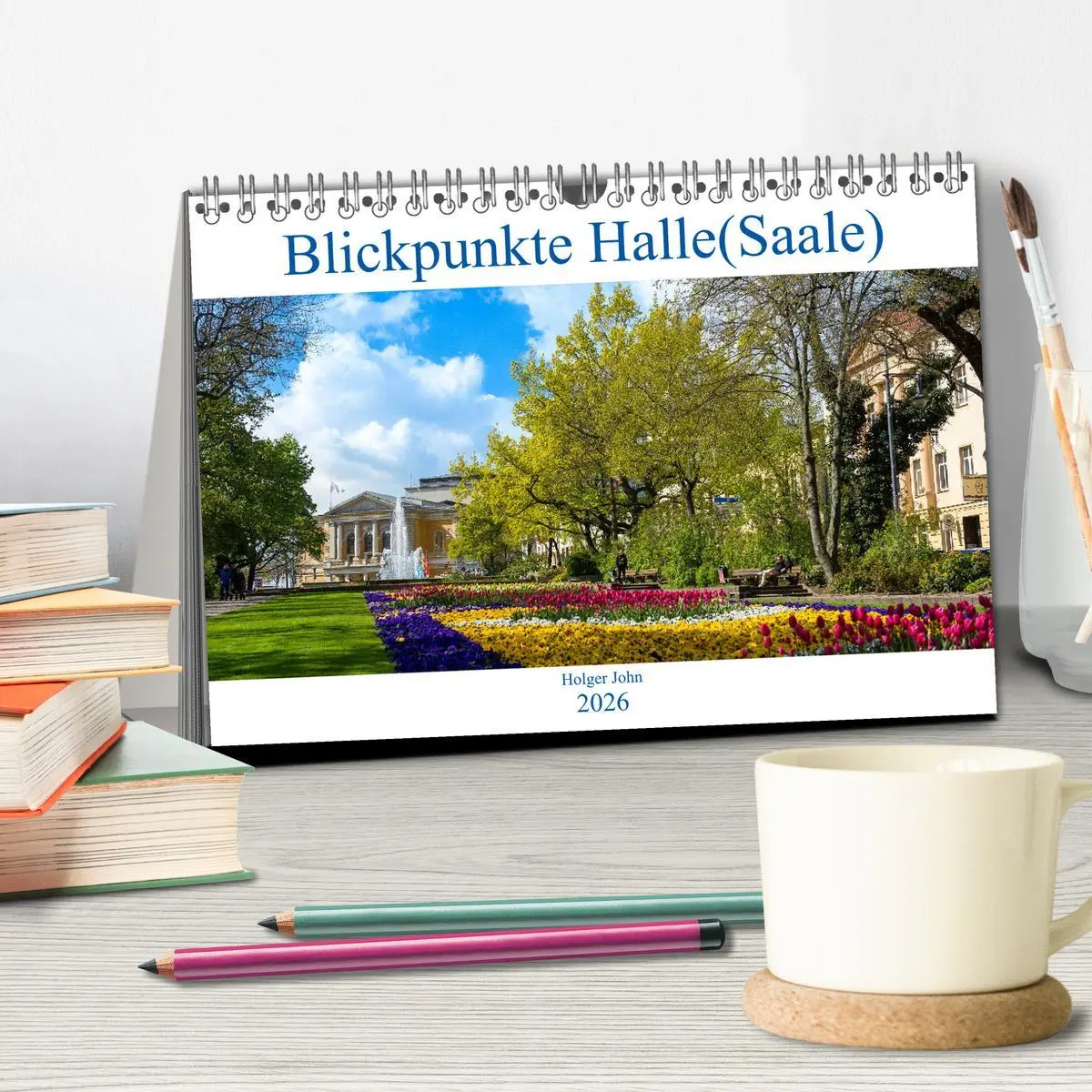Bild: 9783457705094 | Blickpunkte Halle (Saale) (Tischkalender 2026 DIN A5 quer),...