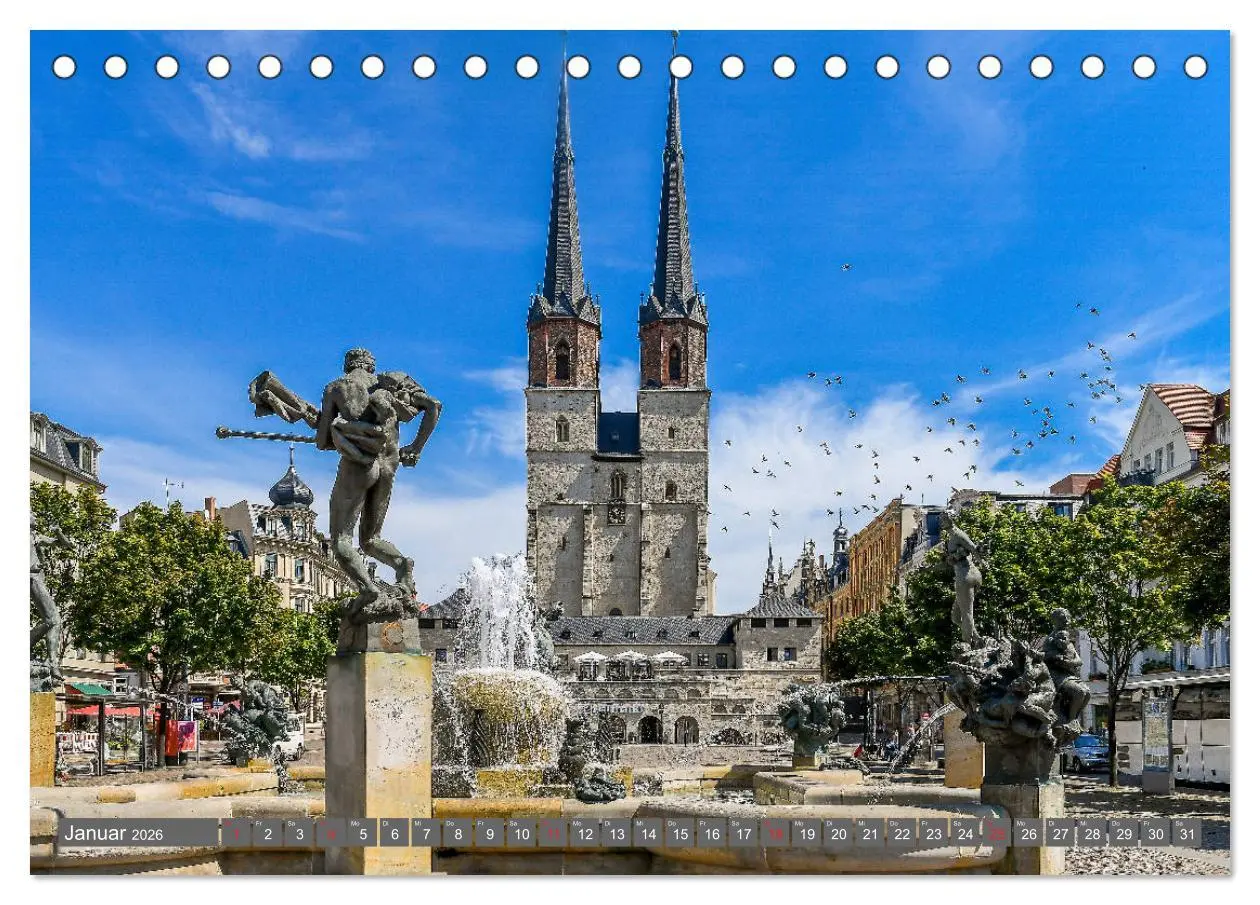 Bild: 9783457705094 | Blickpunkte Halle (Saale) (Tischkalender 2026 DIN A5 quer),...
