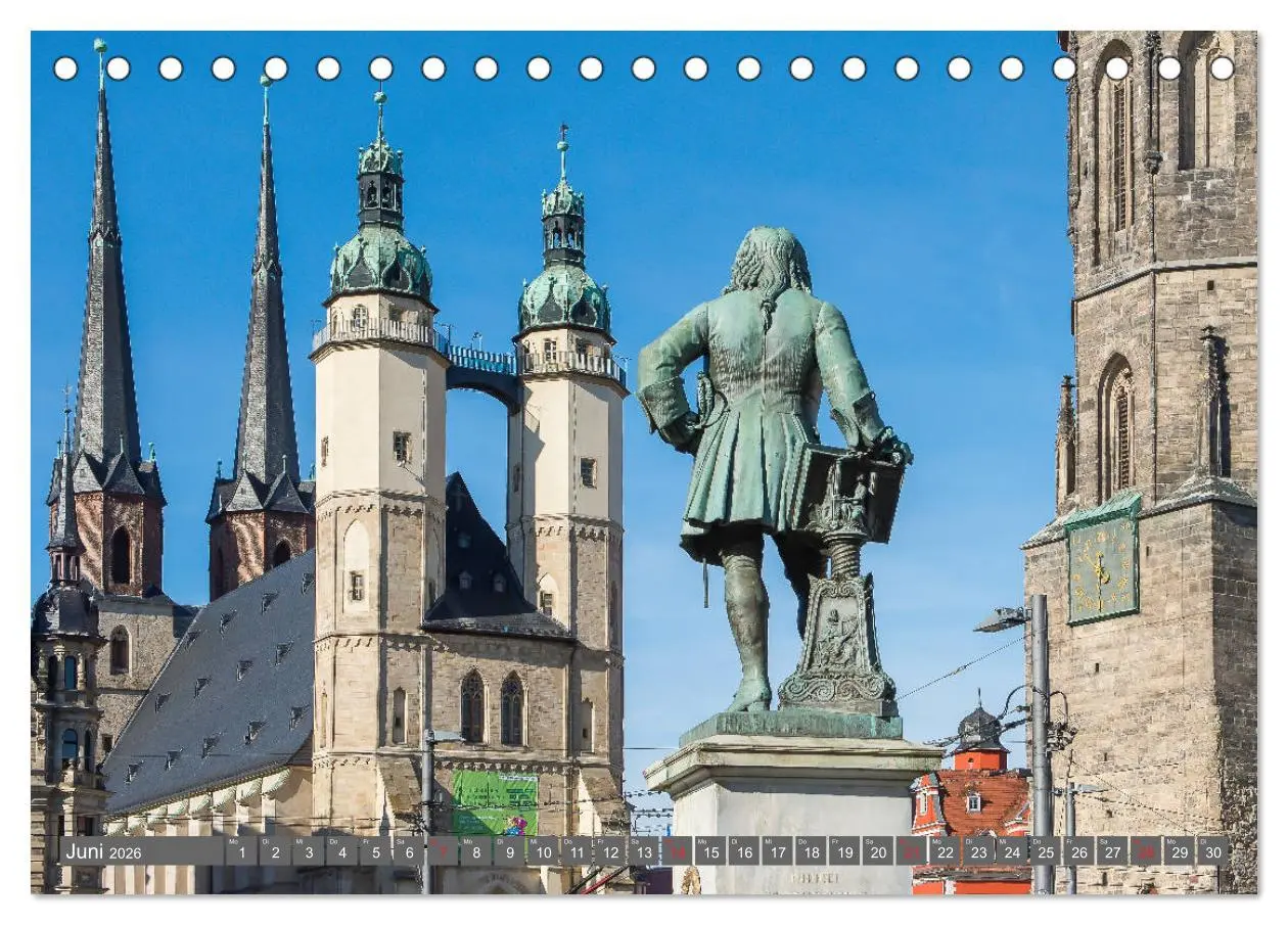 Bild: 9783457705094 | Blickpunkte Halle (Saale) (Tischkalender 2026 DIN A5 quer),...