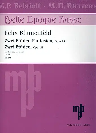 Cover: 9790203005094 | 4 Etüden für Klavier | Felix Blumenfeld | Buch | EAN 9790203005094