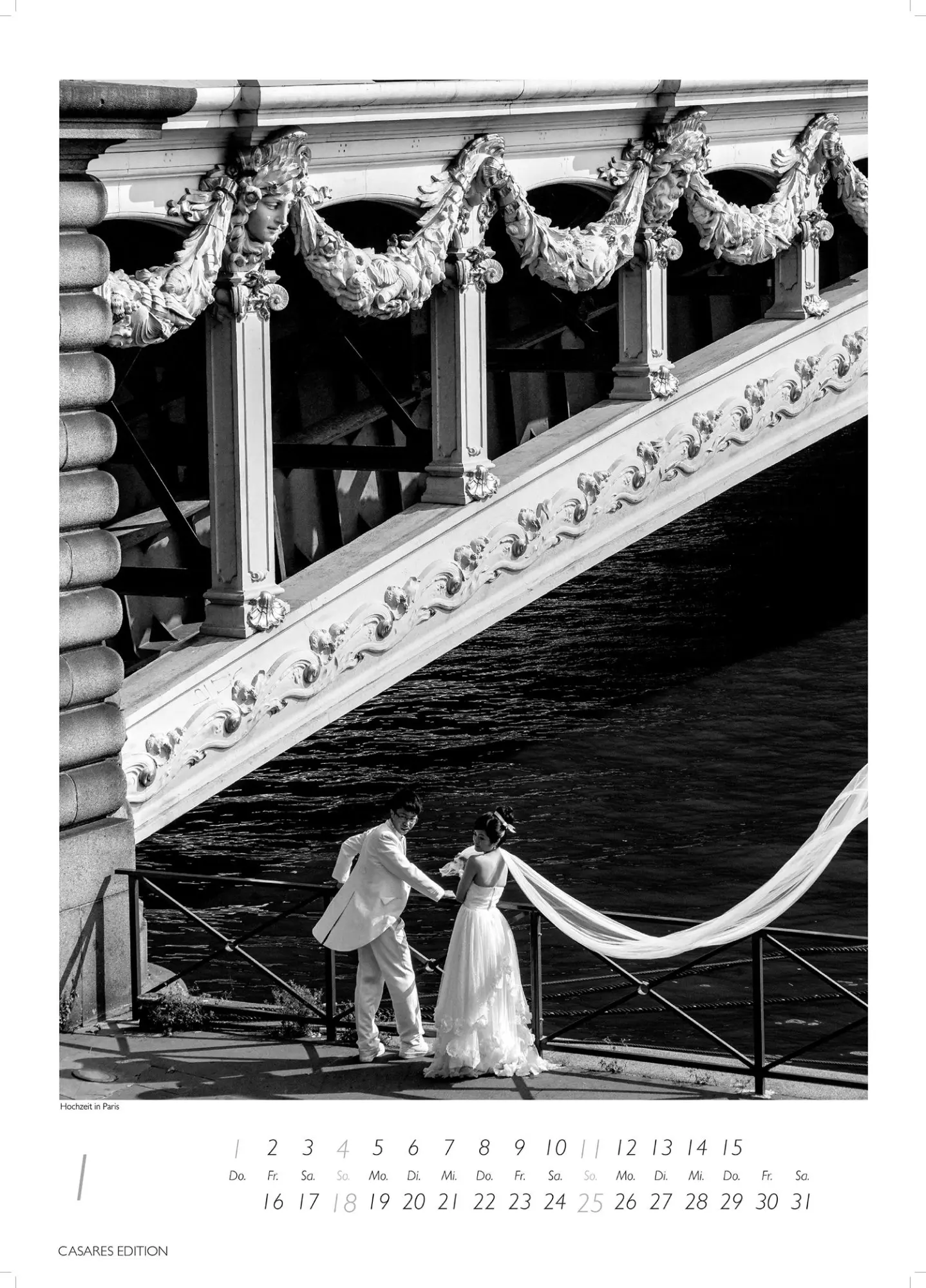 Bild: 9781835245194 | Paris Kalender schwarz-weiss 2026 59x42cm Grosses Format -...